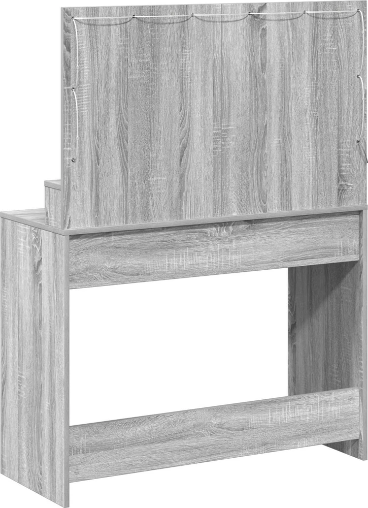 Makiažo stalas Pilkas Sonoma 100 x 41 x 135 cm Apdirbta mediena