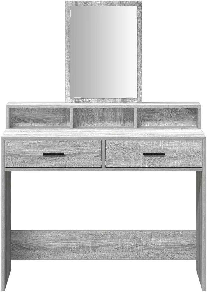 Makiažo stalas Pilkas Sonoma 100 x 41 x 140 cm Apdirbta mediena