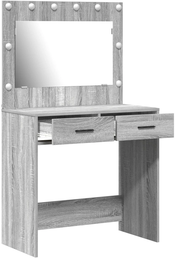 Makiažo stalas Pilkas Sonoma 78,5 x 41 x 135 cm