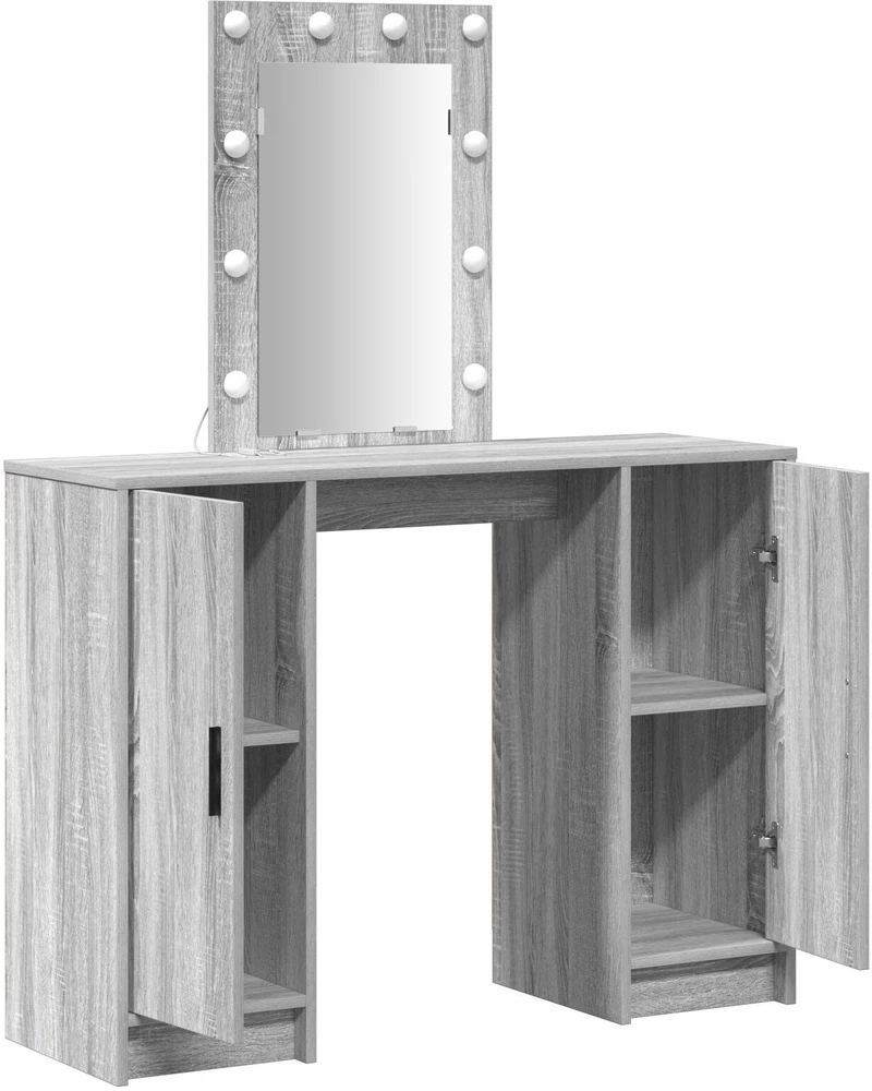 Makiažo stalas Pilka 102 x 33 x 135 cm Apdirbta mediena
