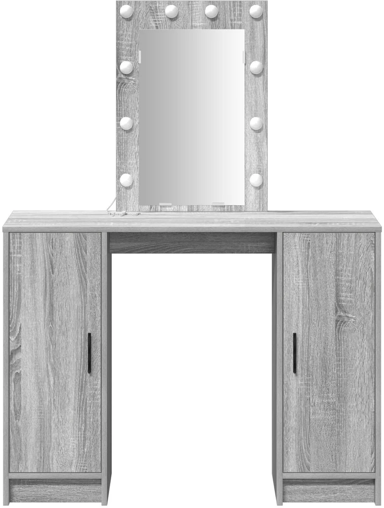 Makiažo stalas Pilka 102 x 33 x 135 cm Apdirbta mediena