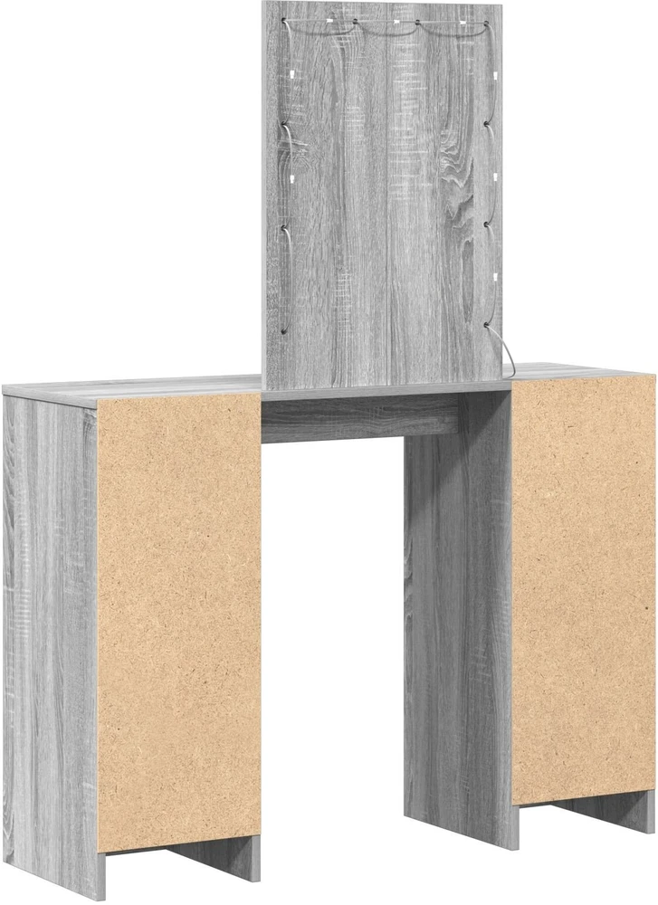 Makiažo stalas Pilka 102 x 33 x 135 cm Apdirbta mediena