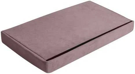 Pilkas aksominis pufas 76x38x38cm Ruhhy 26130
