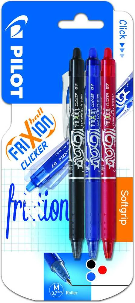 Pilot FriXion trinami tušinukai rinkinyje