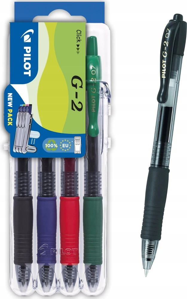 Pilot Pen Pilot G-2 gelio rašiklis 4vnt. Pultas