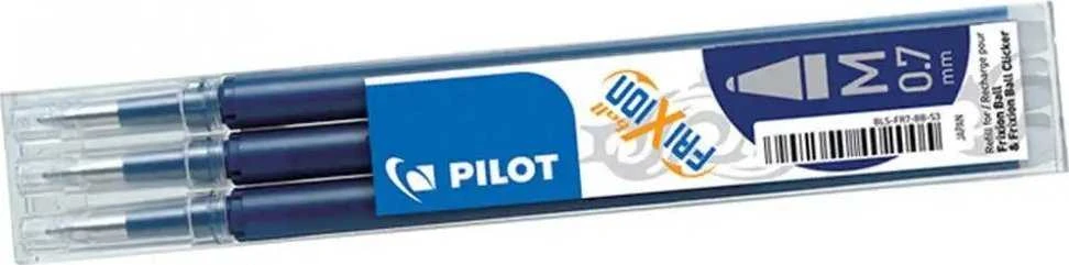 Pilot Pen Pilot FriXion rutulinis rašiklis, segtukas, lazdelės formos, daugkartinis, mėlynas, 4 vnt., vidutinio dydžio