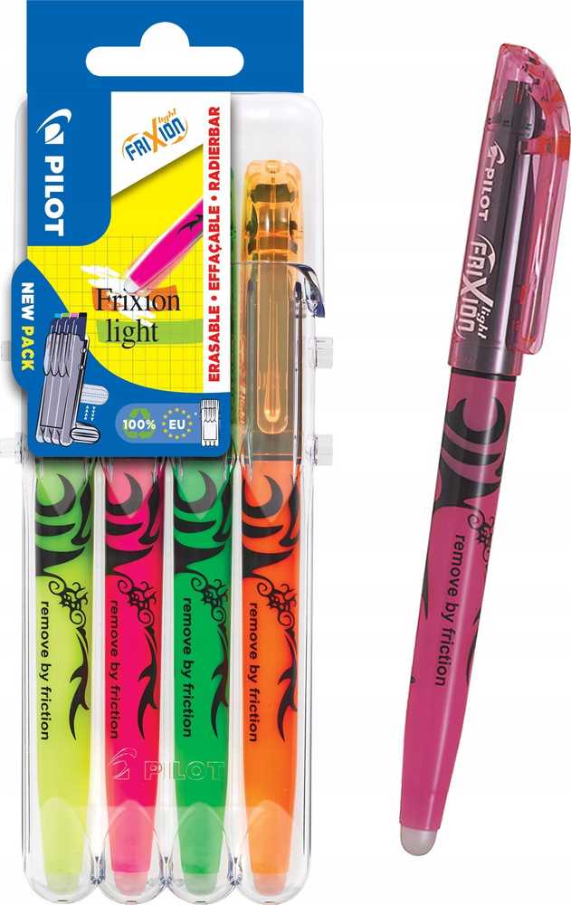 Pilot Pen Pilot - Frixion žymekliai šviesūs Se2Go Basic (4 spalvos)