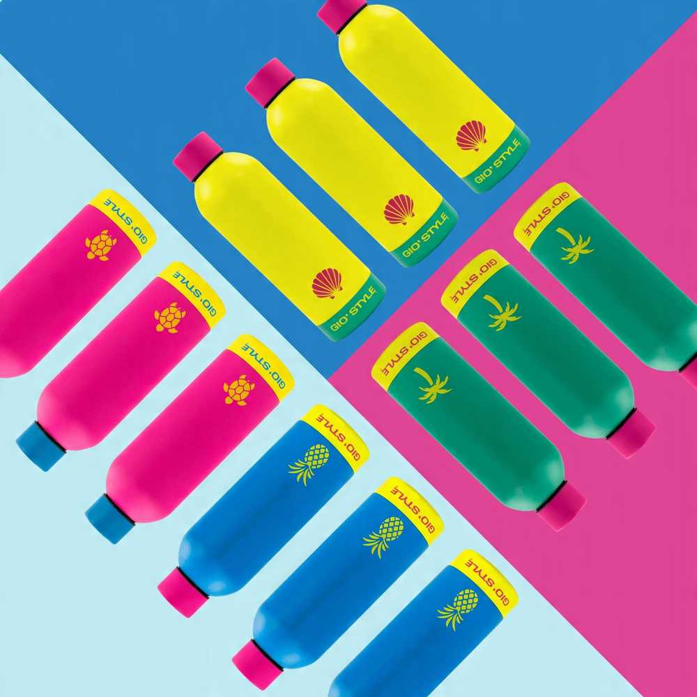 Gio`style Fluo Bottle 0.75L assorted pink/yellow/žalias/mėlynas