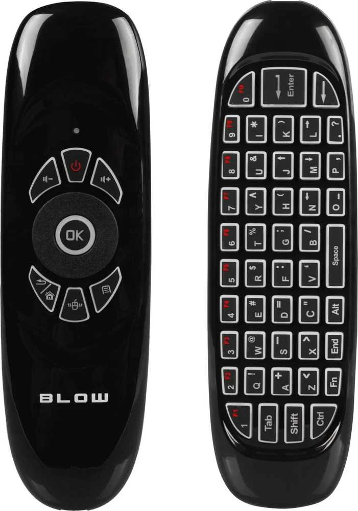 Blow KS-3 belaidė klaviatūra - išmanusis nuotolinio valdymo pultas - juodas