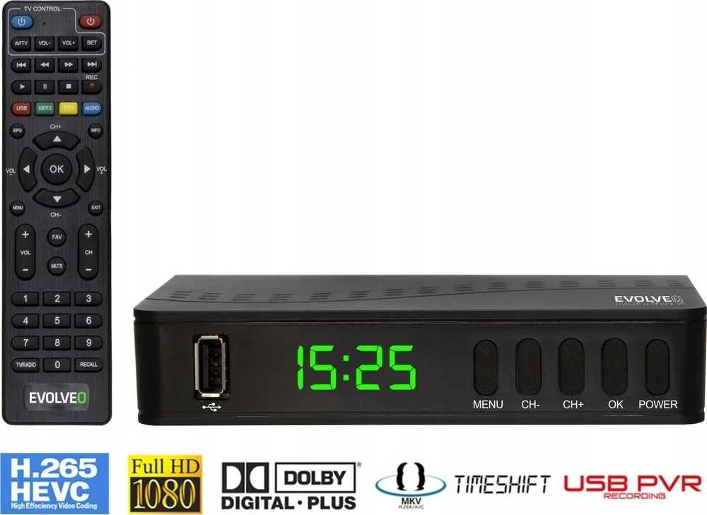Pilot RTV Evolveo Alpha T2, HD DVB-T2 H.265/HEVC rekordér