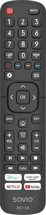 SAVIO RC-14 Universalus nuotolinio valdymo pultelis/pakeitimas HISENSE, SMART TV