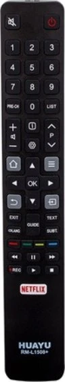 Pilot RTV Lamex HQ LXP1508 TV remote control THOMSON LCD / RM-L1508 / Juodas