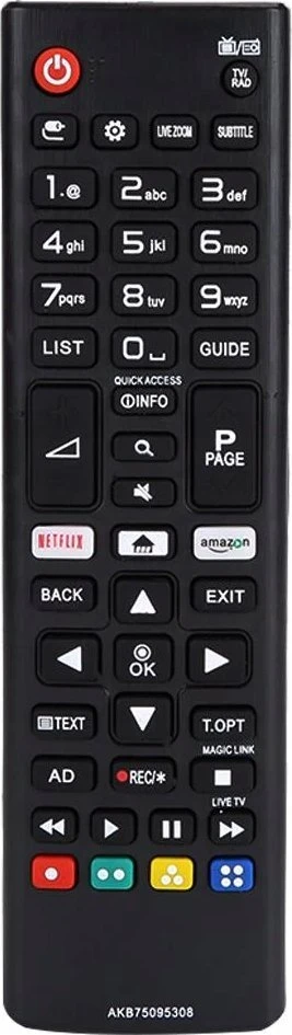 HQ LTC nuotolinio valdymo pultas skirtas LG AKB75095308 SMART NETFLIX televizoriams