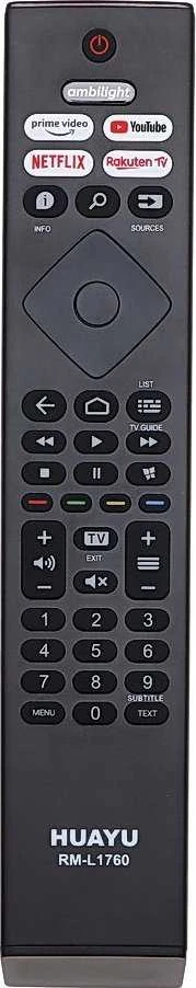 HQ LXP1760 TV remote control Philips RM-L1760 Juodas
