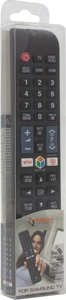 SBOX Remote Control for Samsung TV, Juodas (RC-01401)