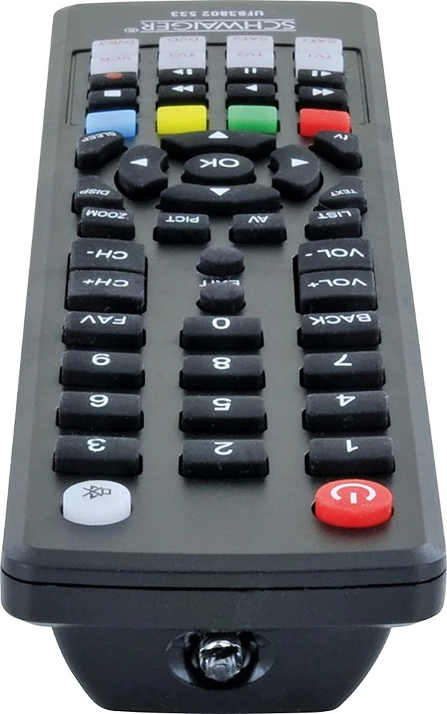 Pilot RTV Schwaiger Schwaiger Universalfernbed. 8 in 1 vorprammiert juodas
