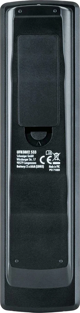 Pilot RTV Schwaiger Schwaiger Universalfernbed. 8 in 1 vorprammiert juodas