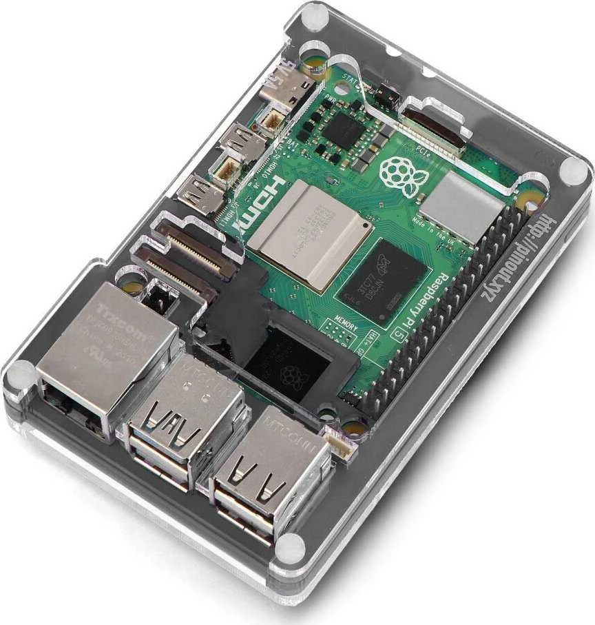 Pibow Coupe 5 - dėklas Raspberry Pi 5 - Ninja - PiMoroni PIM677