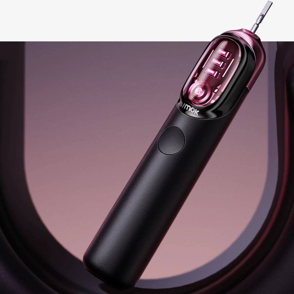 Dantų šepetėlis Šepetėlis Jimok Soniczna do Zębów Jimok J7 Blackbery Rožinė IPX7 + 4 Antgaliai