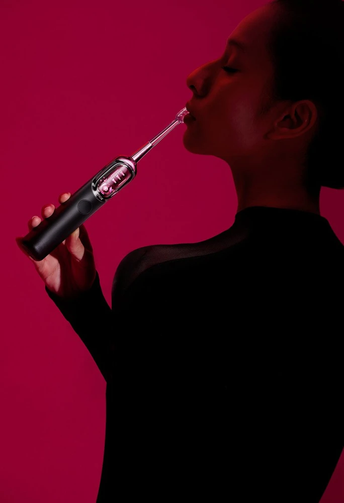 Dantų šepetėlis Šepetėlis Jimok Soniczna do Zębów Jimok J7 Blackbery Rožinė IPX7 + 4 Antgaliai