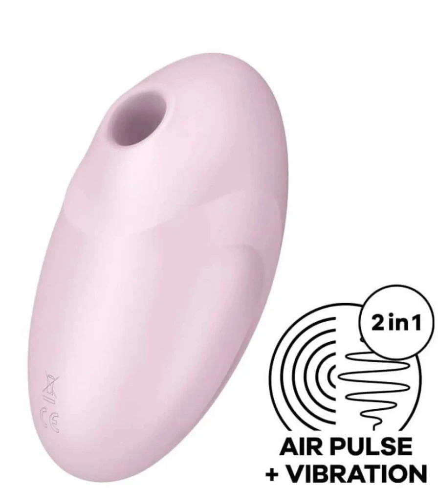 Satisfyer Vulva Lover 3 klitorio stimuliatorius su vibruojančia rožine spalva