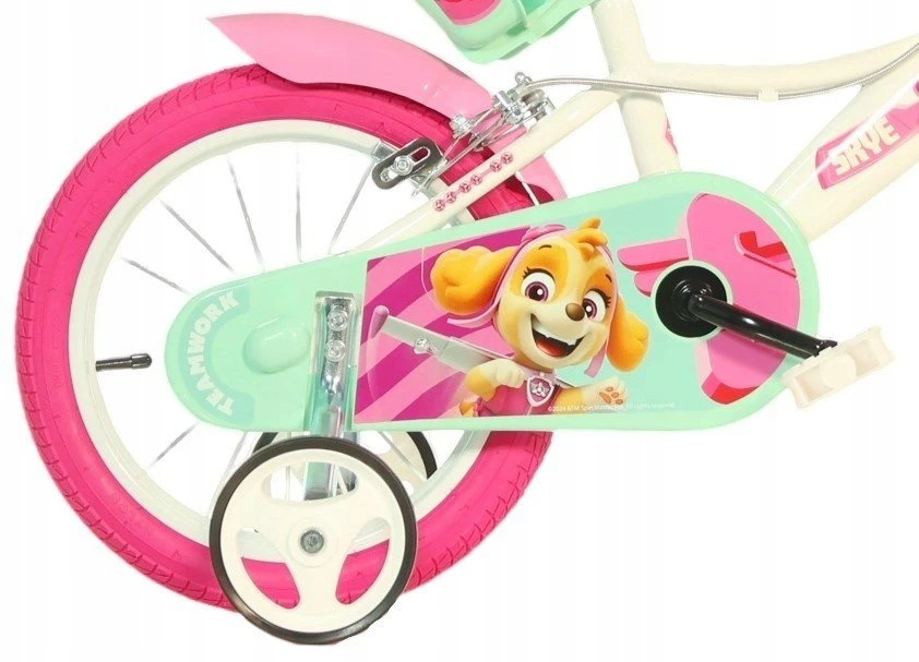 Dino Bikes Licence Pinniped Vaikiškas dviratis Dino Bike Paw Patrol Girl, 14'', rožinis