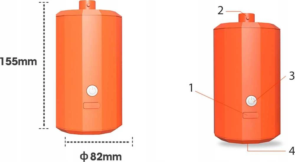 PINOKIO AEROGOGO - GIGA PUMP 80 Oranžinis P80G-01