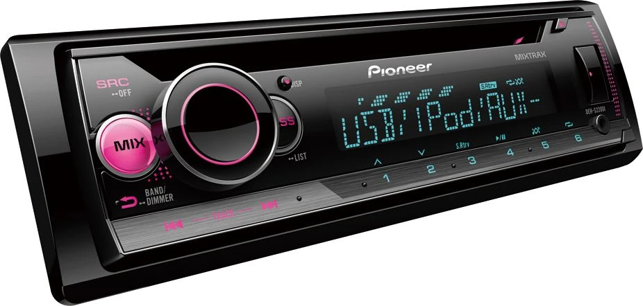 Automagnetola Pioneer, DEH-S220UI CD RDS magnetola su USB, Aux įėjimu, FLAC