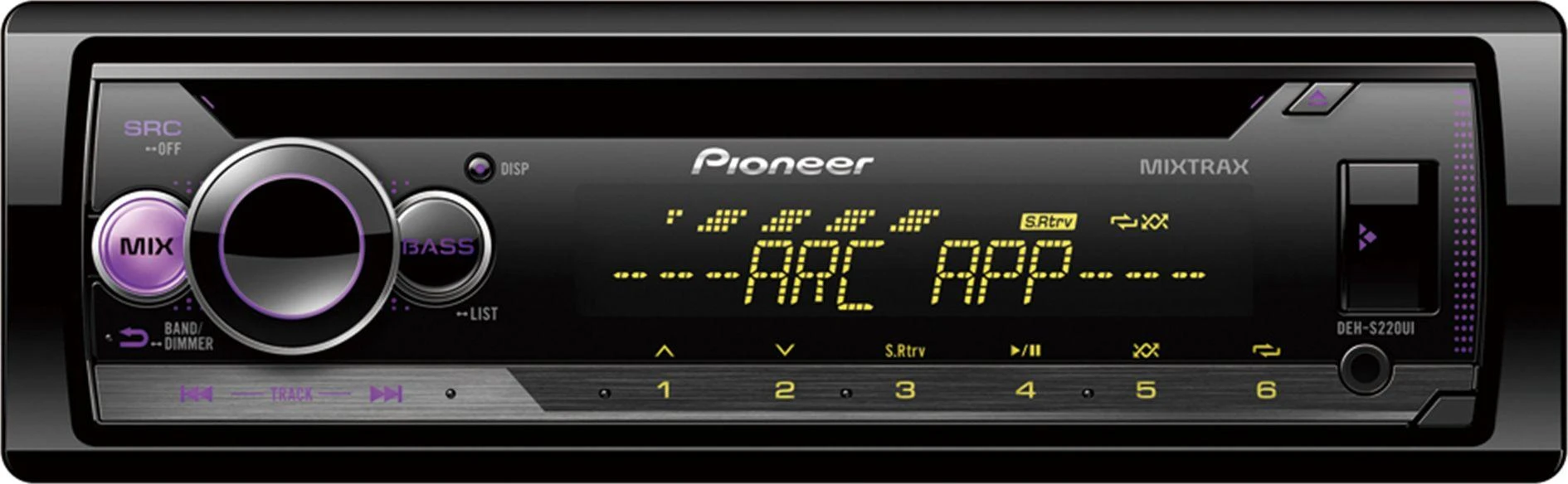 Automagnetola Pioneer, DEH-S220UI CD RDS magnetola su USB, Aux įėjimu, FLAC
