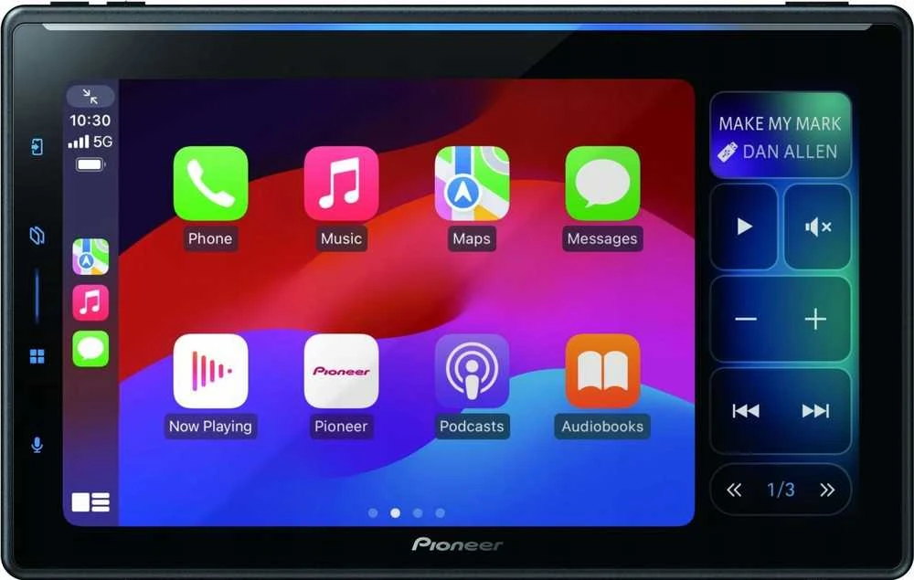 Pioneer SPH-EVO107DAB-UNI su CarPlay meniu