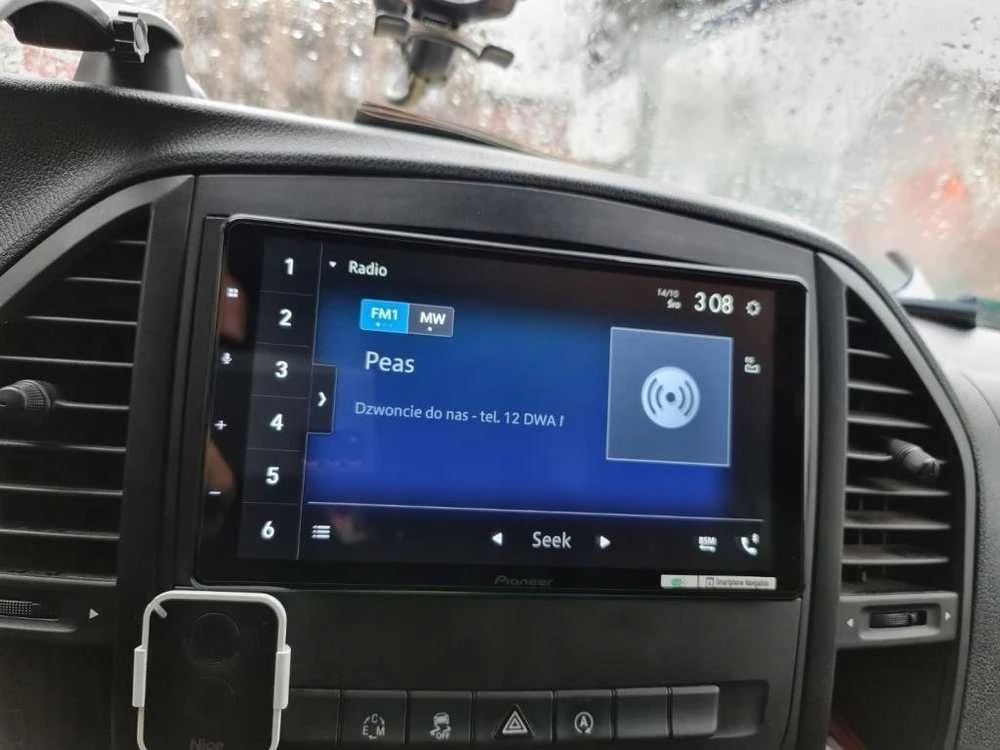 Automagnetola „Pioneer 2DIN CarPlay“, „Android Auto“.