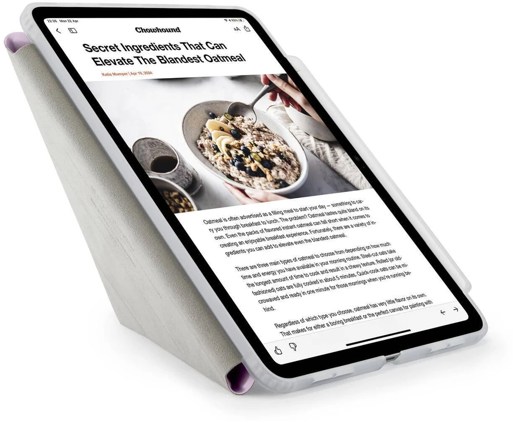 Pipetto Origami No3 Pieštukas dėklas, metallic violetinės spalvos – Apple iPad Air 13″ 2024/2025/2026