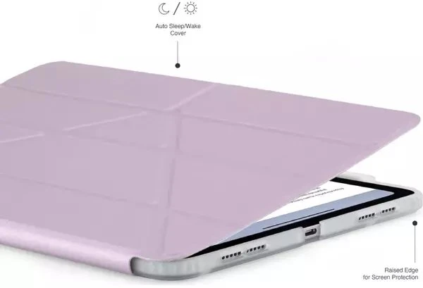 Pipetto Origami No3 Pieštukas dėklas, metallic violetinės spalvos – Apple iPad Air 10.9″ (2022/2020)/11″ 2024/2025/2026