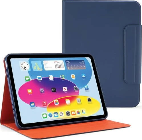 Pipetto Origami No5 Rotating dėklas, tamsiai mėlynos spalvos – iPad (A16) / iPad (2022)