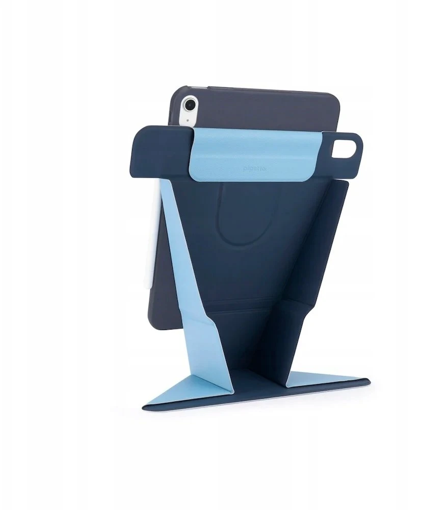 Pipetto Origami No6 Stand dėklas, tamsiai mėlynos spalvos – Apple iPad Air 10.9″ (2022/2020)/11″ 2024/2025/2026