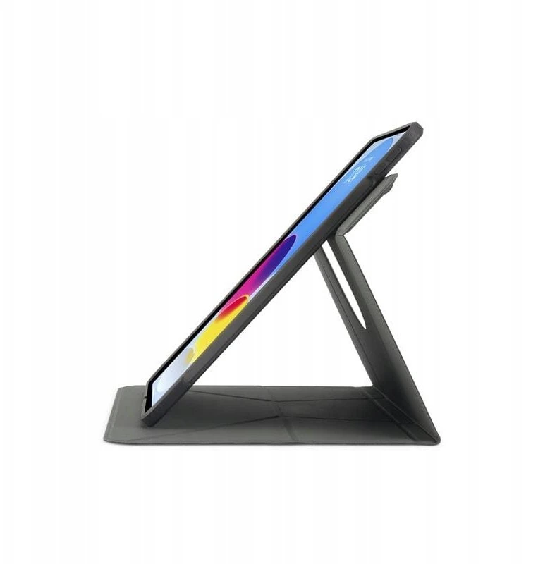 Pipetto Origami No6 Stand dėklas, juodos spalvos – iPad Air 10.9″ (2022/2020)/11″ 2024/2025/2026