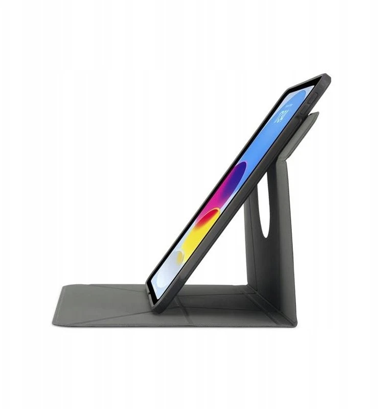 Pipetto Origami No6 Stand dėklas, juodos spalvos – iPad Air 10.9″ (2022/2020)/11″ 2024/2025/2026