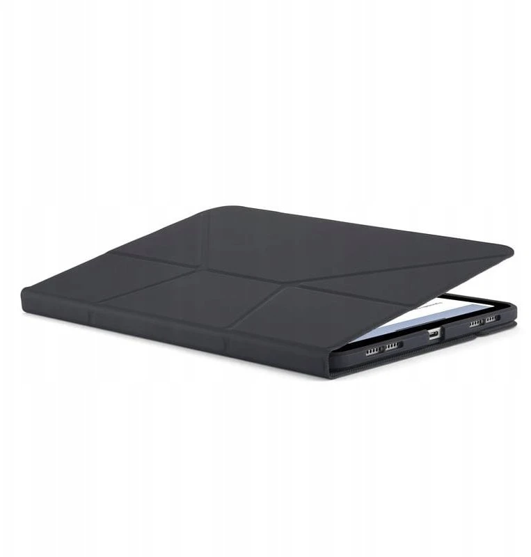 Pipetto Origami No6 Stand dėklas, juodos spalvos – iPad Air 10.9″ (2022/2020)/11″ 2024/2025/2026