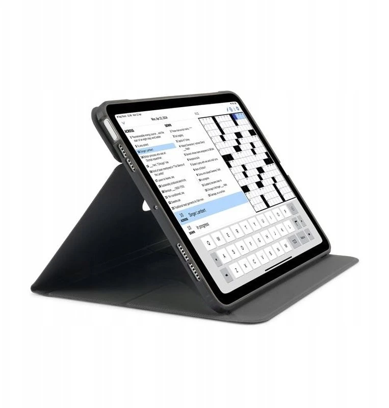 Pipetto Origami No6 Stand dėklas, juodos spalvos – iPad Air 10.9″ (2022/2020)/11″ 2024/2025/2026