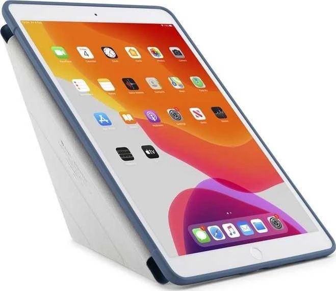Pipetto planšetinio kompiuterio dėklas Pipetto Origami dėklas, skirtas iPad 10.2 '' 2019/2020 tamsiai mėlynas