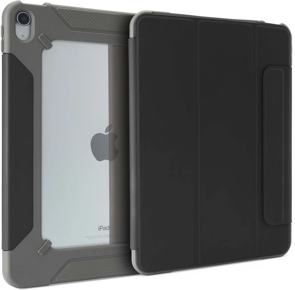 Pipetto Shield 360 dėklas, juodos spalvos – Apple iPad (A16) / Apple iPad (2022)