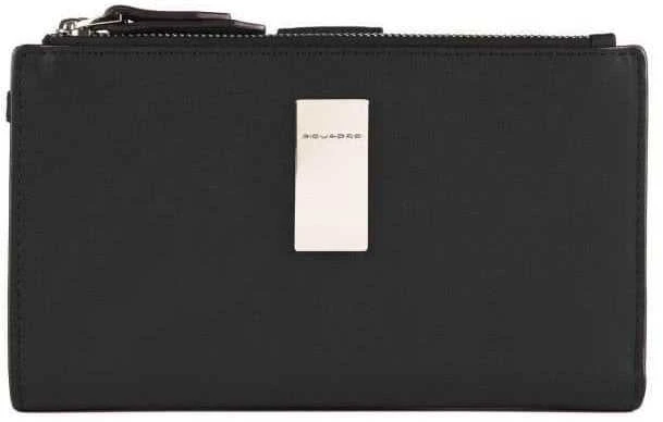Piquadro, Piquadro, Odinė piniginė, Telefono dėklas, 42023100, Juodas, Vyrams