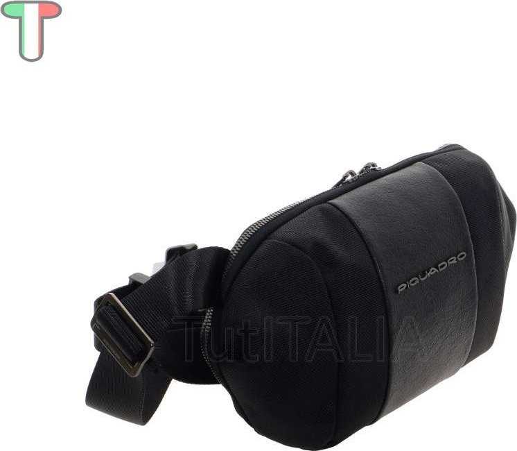 Piquadro, Bum, Textile Crossbody Bag, Juodas, CA5479BR2, 28 x 16 x 6cm, For Men