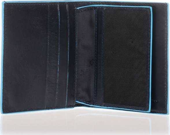 Piquadro, Mėlyna Square, odinis vizitinių kortelių dėklas, PP1518B2, Mėlyna Authentic, Unisex
