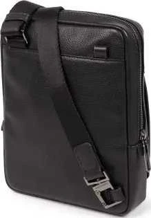 Piquadro, Tallin, iPad Sleeve, Leather Crossbody Bag, Juodas, CA1816W108, 21.5 x 27 x 7 cm, For Men