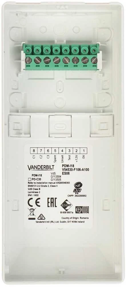 PIR JUTIKLIS PDM-I18 Vanderbilt