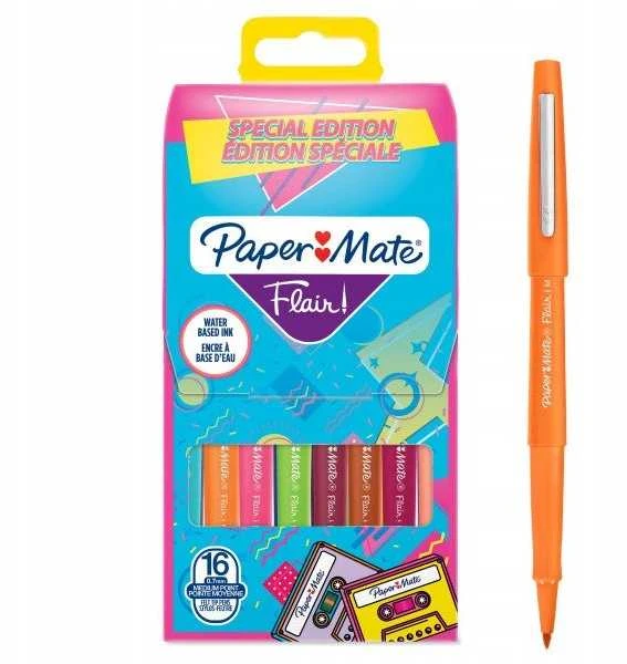 Flomasteriai Papermate Flair Retro Mix | galiukas medium (0,7 mm) | 16 vnt. - 2180625