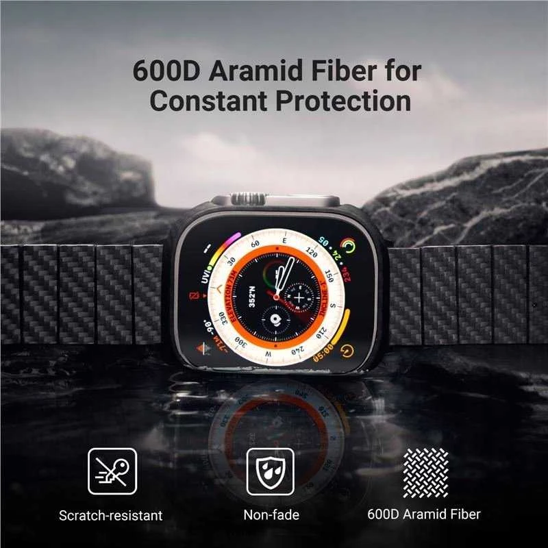 Pitaka Oro dėklas, juoda/pilka - Apple Watch Ultra 49 mm