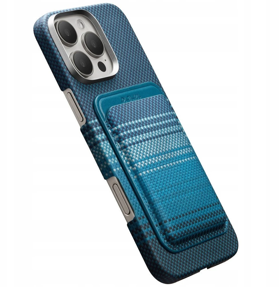 Dėklas Magnetic wallet PITAKA Woven Wallet MagSafe for phone moonrise
