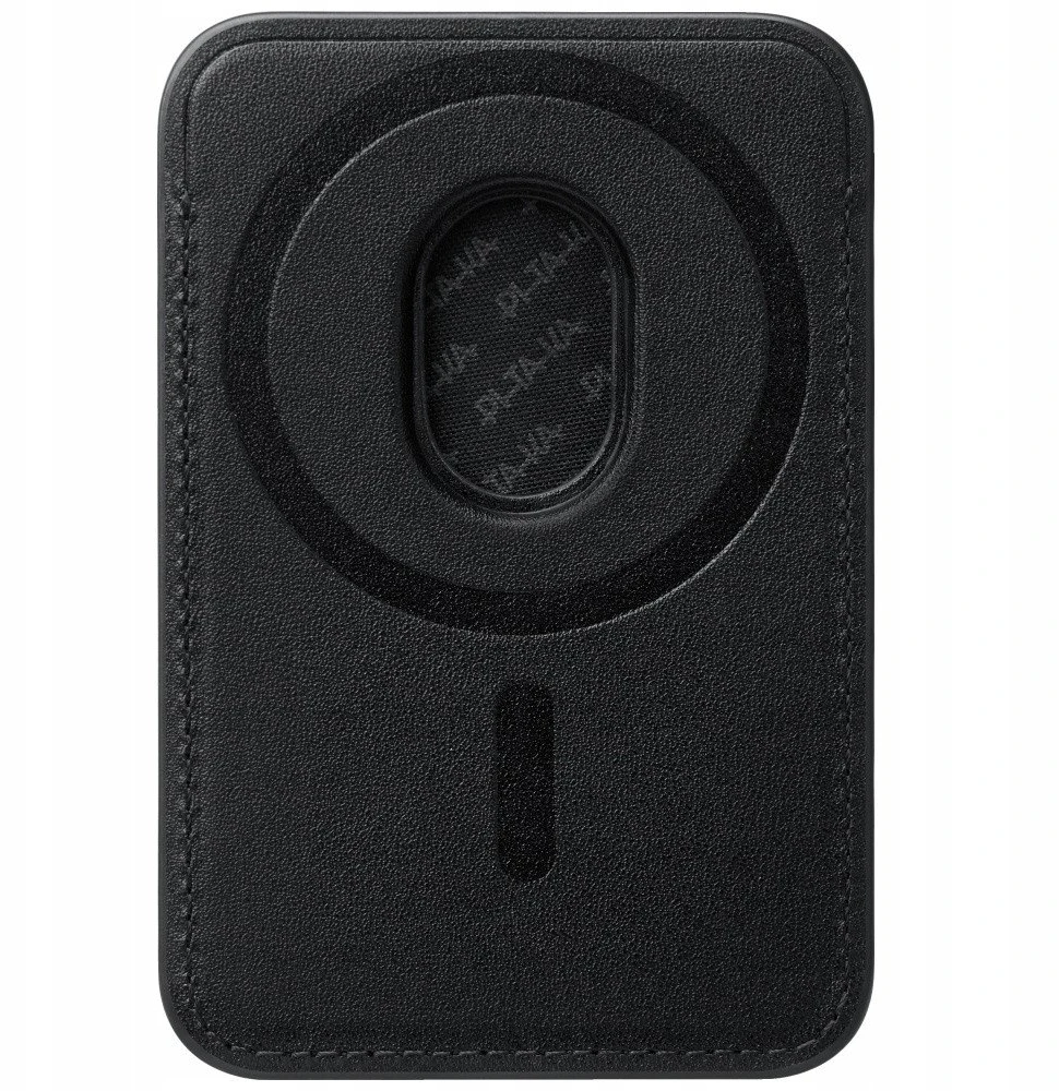 Dėklas Magnetic wallet PITAKA Woven Wallet MagSafe for phone juodos spalvos pilkos spalvos